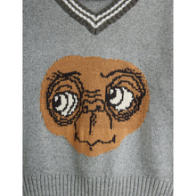 Load image into Gallery viewer, Mini Rodini - E.T Intarsia V-neck Sweater in Grey
