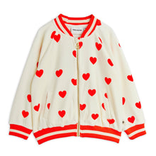 Load image into Gallery viewer, Mini Rodini - Heart Velour Baseball Cardigan
