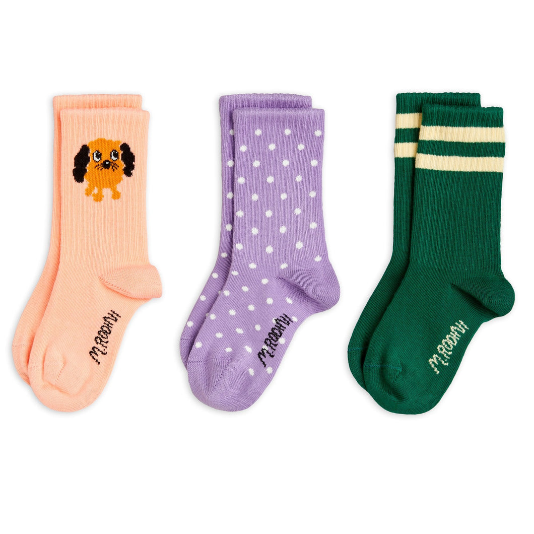 Mini Rodini - Dog 3-Pack Socks