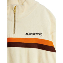 Load image into Gallery viewer, Mini Rodini - Alien City FC Half Zip Terry Sweatshirt
