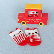 Load image into Gallery viewer, Red Cat Baby Socks
