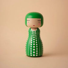 Load image into Gallery viewer, Lucie Kaas - Dot Kokeshi Doll in Green
