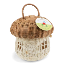 Load image into Gallery viewer, Rattan Mushroom House Basket
