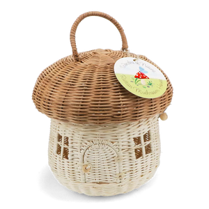 Rattan Mushroom House Basket