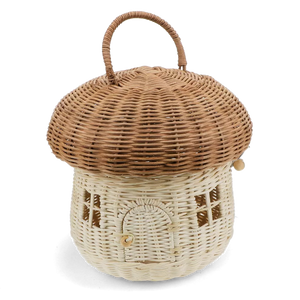 Rattan Mushroom House Basket