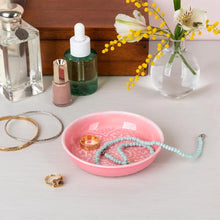 Load image into Gallery viewer, Enamel Trinket Dish in Pink
