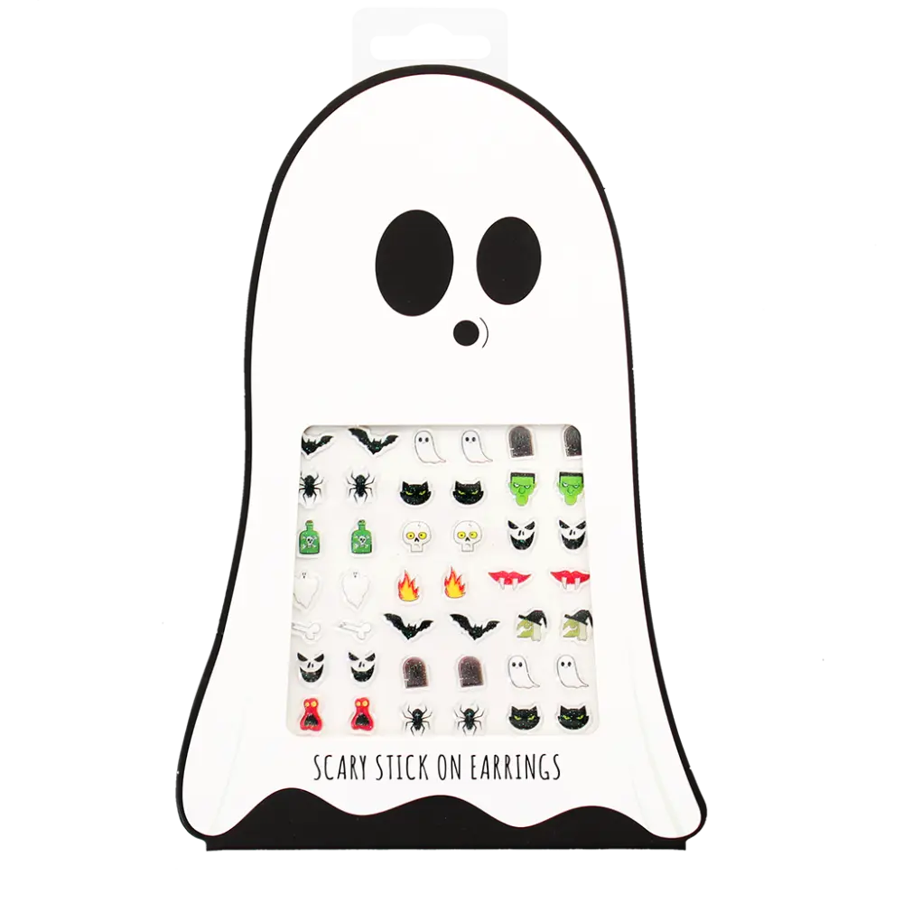 Spooky Stick On Earrings