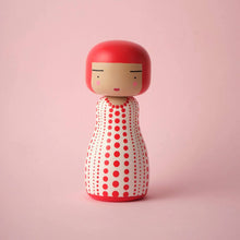 Load image into Gallery viewer, Lucie Kaas - Dot Kokeshi Doll in Red
