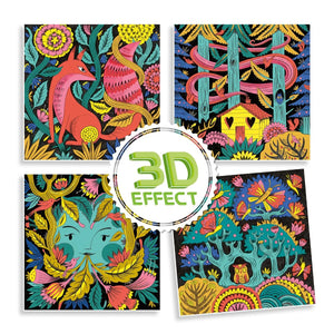 Djeco - 3D Forest Fantasy Colouring Set