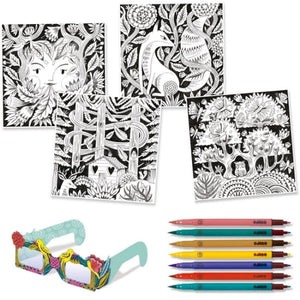 Djeco - 3D Forest Fantasy Colouring Set