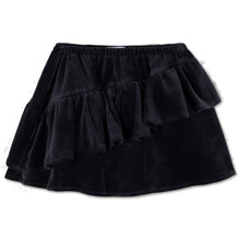 Load image into Gallery viewer, Repose AMS - Black velour ruffle skirt

