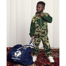 Load image into Gallery viewer, Mini Rodini green camouflage print fleece jacket from the new AW24 collection &#39;Agatha&#39;
