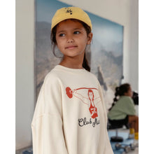 Load image into Gallery viewer, Mini Rodini off white sweatshirt with club muscles print

