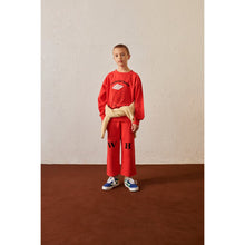 Load image into Gallery viewer, Weekend House Kids - Red Pocket Pants with initial print on knees
