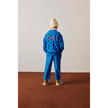 Load image into Gallery viewer, Weekend House KIds - Blue Sweatshirt with all over Chaplin hat and cane print
