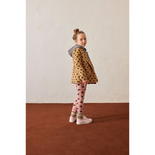 Load image into Gallery viewer, Weekend House Kids - pink leggings with all over Chaplin hat and cane print
