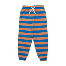 Load image into Gallery viewer, Tinycottons brown and blue stripe sweatpants
