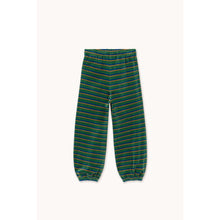 Load image into Gallery viewer, Tinycottons - Green Stripe Velour Sweatpants
