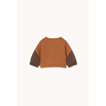 Load image into Gallery viewer, Tinycottons - Brown Colour Block Baby Jacket
