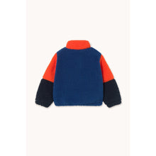 Load image into Gallery viewer, Tinycottons - Colour Block Sherpa Jacket in Navy Blue
