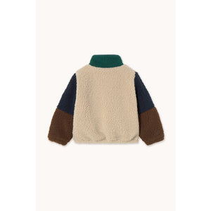 Tinycottons - Colour Block Sherpa Jacket in Neutral
