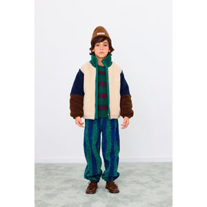 Tinycottons - Colour Block Sherpa Jacket in Neutral