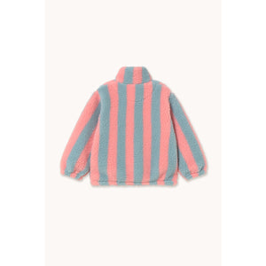 Tinycottons - Pink Stripe Sherpa Jacket