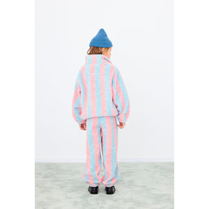 Tinycottons - Pink Stripe Sherpa Jacket