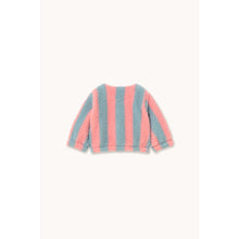 Load image into Gallery viewer, Tinycottons - Baby Pink Stripe Sherpa Jacket
