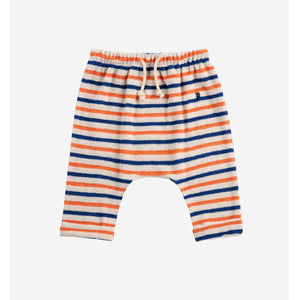 Bobo Choses - Stripe Cotton Terry Baby Trousers