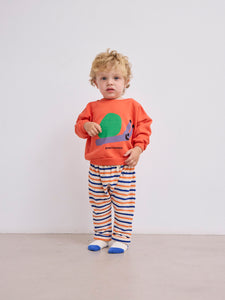 Bobo Choses - Stripe Cotton Terry Baby Trousers