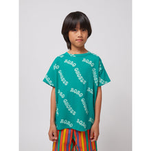 Load image into Gallery viewer, Bobo Choses - Green Wavy Bobo Choses T-shirt
