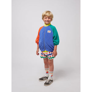 Bobo Choses - Colour Block Terry Zip-Up Sweatshirt