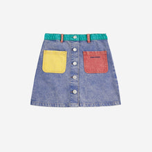 Load image into Gallery viewer, Bobo Choses - Colour Block Denim Skirt
