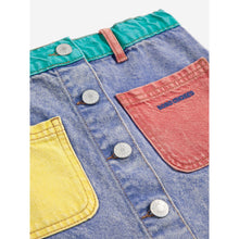 Load image into Gallery viewer, Bobo Choses - Colour Block Denim Skirt
