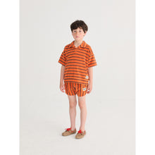 Load image into Gallery viewer, Bobo Choses - Orange Stripe Terry Shorts
