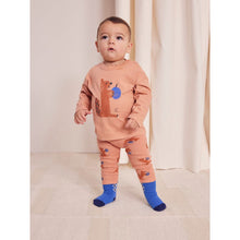 Load image into Gallery viewer, Bobo Choses light brown baby leggings with all over squirrel print from the new AW24 collection &#39;Once Upon A Time&#39;
