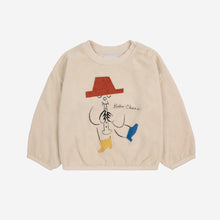 Load image into Gallery viewer, Bobo Choses baby sweatshirt in cream cotton terry with all over magic flute print from the new AW24 collection &#39;Once Upon A Time&#39;
