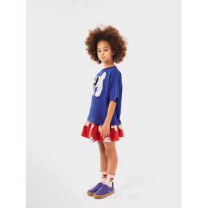 Bobo Choses blue t-shirt with white dog print from the new AW24 collection 'Once Upon A Time'