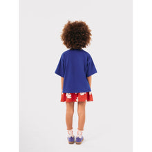 Load image into Gallery viewer, Bobo Choses blue t-shirt with white dog print from the new AW24 collection &#39;Once Upon A Time&#39;
