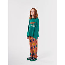 Load image into Gallery viewer, Bobo Choses jade green long sleeve t-shirt with sneaky fox print from the new AW24 collection &#39;Once Upon A Time&#39;
