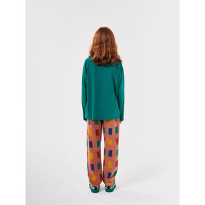 Bobo Choses jade green long sleeve t-shirt with sneaky fox print from the new AW24 collection 'Once Upon A Time'