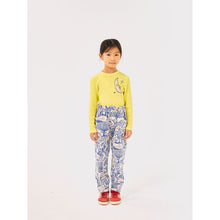 Load image into Gallery viewer, Bobo Choses fine corduroy trousers in white and blue with all over Wonderland print from the new AW24 collection &#39;Once Upon A Time&#39;
