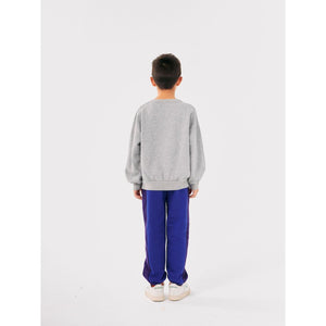 Bobo Choses blue vintage style, colour block sweatpants from the new AW24 collection 'Once Upon A Time'