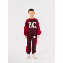 Load image into Gallery viewer, Bobo Choses burgundy and red vintage style sweatpants from the new AW24 collection &#39;Once Upon A Time&#39;
