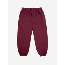 Load image into Gallery viewer, Bobo Choses burgundy and red vintage style sweatpants from the new AW24 collection &#39;Once Upon A Time&#39;
