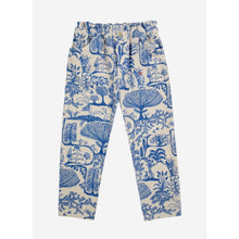 Load image into Gallery viewer, Bobo Choses fine corduroy trousers in white and blue with all over Wonderland print from the new AW24 collection &#39;Once Upon A Time&#39;
