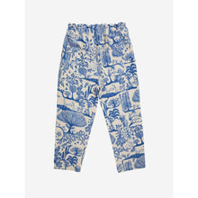 Load image into Gallery viewer, Bobo Choses fine corduroy trousers in white and blue with all over Wonderland print from the new AW24 collection &#39;Once Upon A Time&#39;
