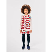 Load image into Gallery viewer, Bobo Choses red harlequin check quilted waistcoat from the new AW24 collection &#39;Once Upon A Time&#39;
