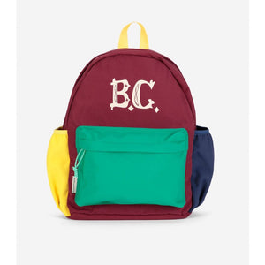 Bobo Choses vintage colour block backpack from the new Aw24 collection 'Once Upon A Time'